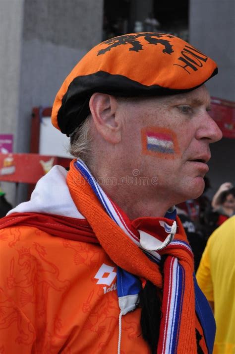 Dutch football fan editorial photography. Image of spectator - 42272117