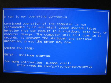 System Fan 90B error HP Pavilion 570-a100na Desktop - HP Support ...