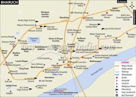 Bharuch City Map