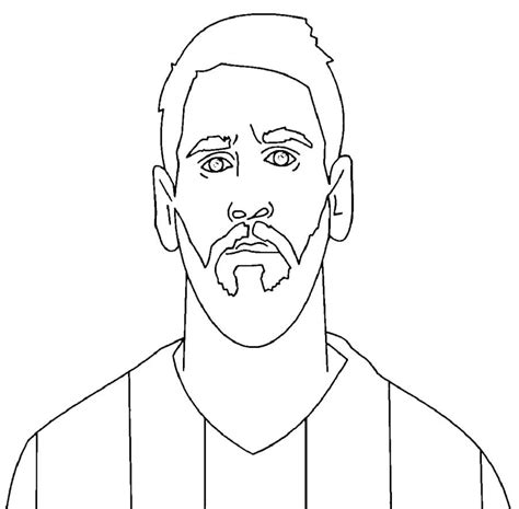 Messi Coloring Pages Psg - Free Printable Templates