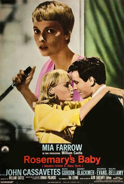 Rosemary's Baby, 1968 - Mia Farrow and John Cassavetes. Directed by ...