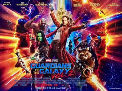 Original Guardians of the Galaxy Vol. 2 Movie Poster - Chris Pratt