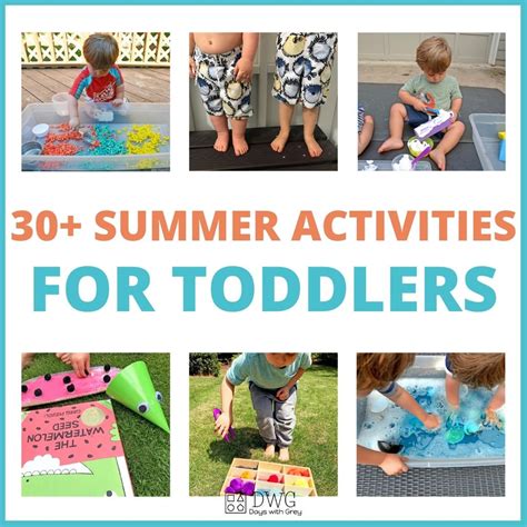 30+ Summer Activities for Toddlers - Days With Grey