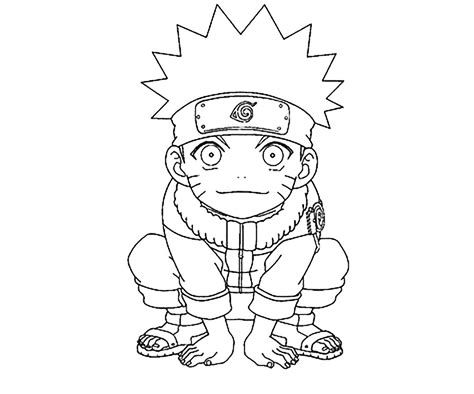 Little naruto - Naruto Coloring Pages for Kids