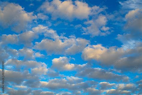 Blue Sky Clouds Pattern Background Stock Photo | Adobe Stock