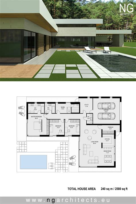 Modern Villa Floor Plan Design - Image to u