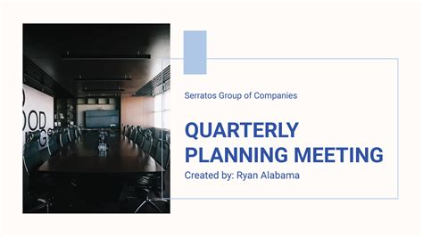 Quarterly Planning Meeting Presentation Template - Download in PDF, PowerPoint, Google Slides ...