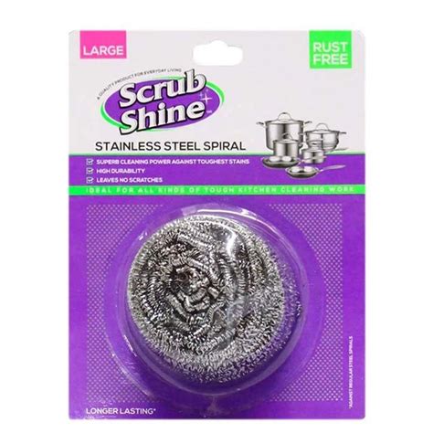 Scrub Shine Stainless Steel Spiral - ZA VISION