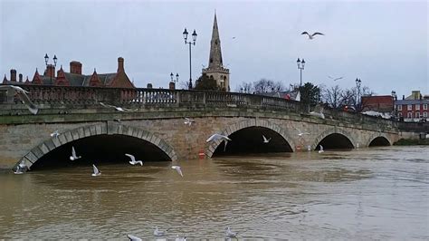 Flooding Storm Bella Bedford UK 2020 - YouTube