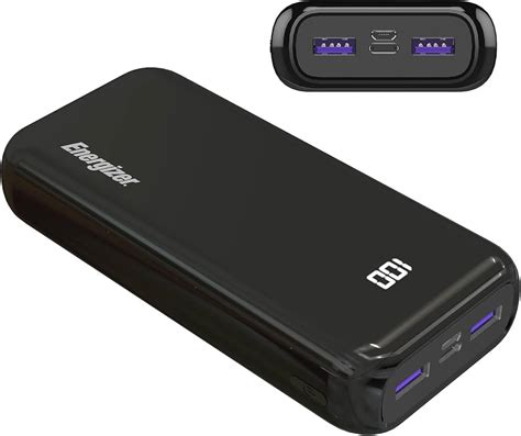 Energizer - Ultimate Lithium 20,000mAh 18W Fast Charge Portable Charger - boxmodular.com.br