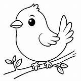Premium Vector  Illustration Of A Cute Bird For Kids colouring Page sketch template