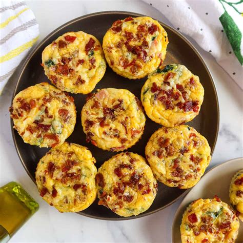 Crustless Ham & Cheese Quiche Muffins