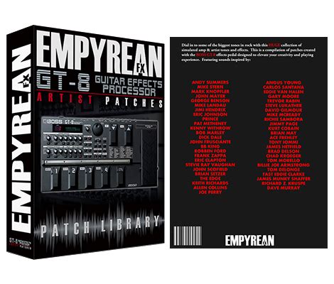 Boss GT-8 Artist Patches - EmpyreanFX