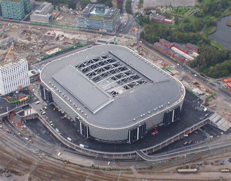 Friends Arena: Stockholm, Bandy, Soccer / Football, Seating Capacity | Stadium design, Arena ...