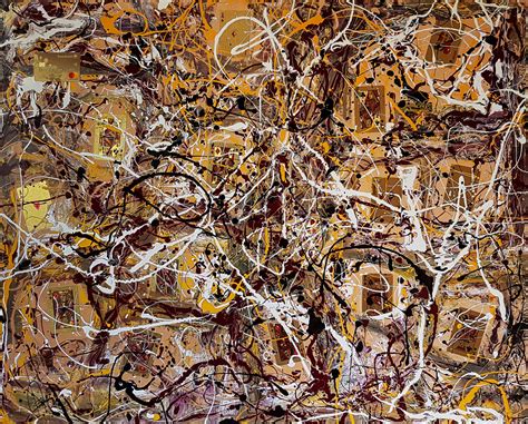 Abstract expressionism JACKSON POLLOCK style Painting by Retne | Artmajeur