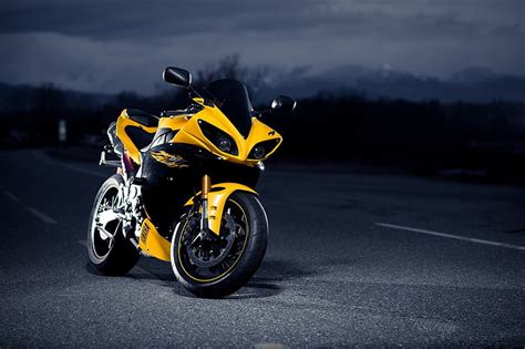 1920x1080px | free download | HD wallpaper: yellow and black sports bike, motorcycle, Yamaha ...