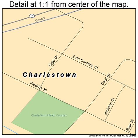 Charlestown Maryland Street Map 2415400