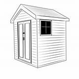 Domestic Wooden Shed Coloring Pages For Kids  Download sketch template