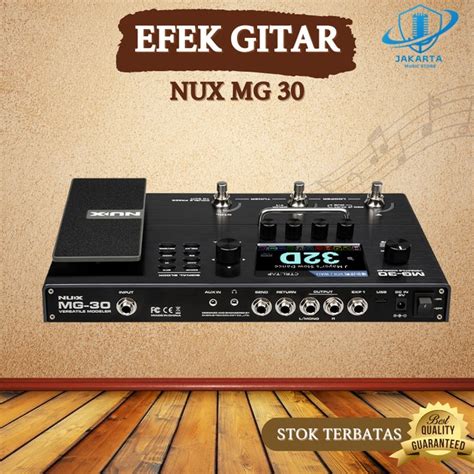 Efek Gitar Listrik Elektrik Guitar Nux MG 30 Mg-30 Original Efek Gitar Digital | Lazada Indonesia