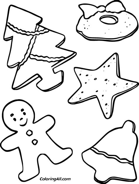 Christmas Cookie Coloring Pages (8 Free Printables) - ColoringAll