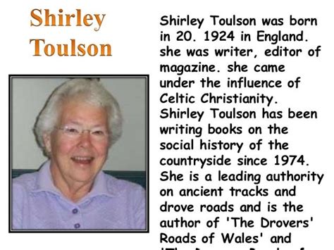 A photograph shirley toulson