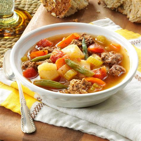 Contest-Winning Hearty Hamburger Soup Recipe | Taste of Home