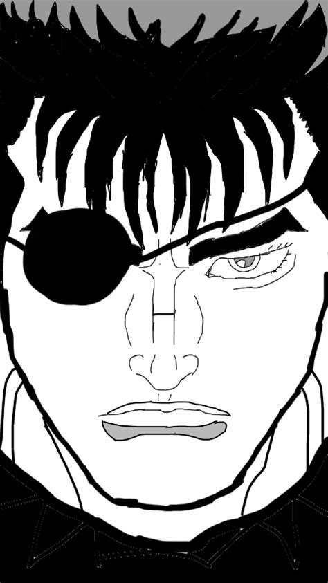 Would he be more badass with the eye patch? : Berserk