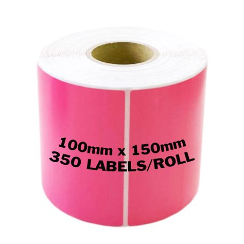 ZEBRA & ALL Direct Thermal Printer Compatible PINK Labels 100mm x 150m – Awesome Pack