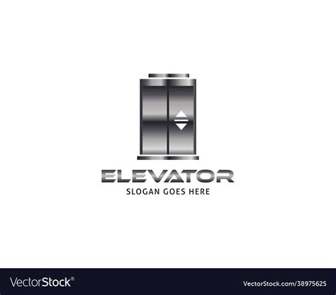 Lift or elevator logo template Royalty Free Vector Image