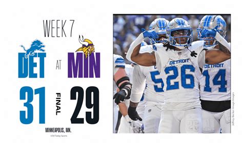 Lions vs. Vikings: Everything we know from Detroit’s thrilling Week 7 ...