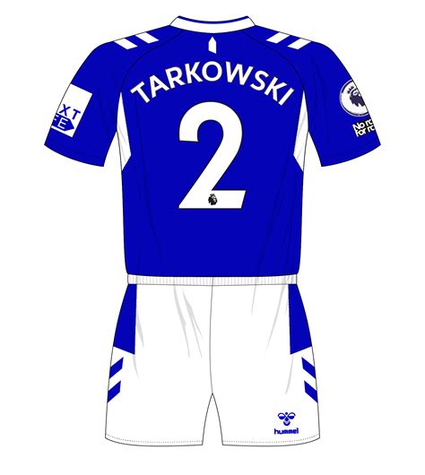 Everton-2022-2023-home-number-2-Tarkowski – MuseumofJerseys.com