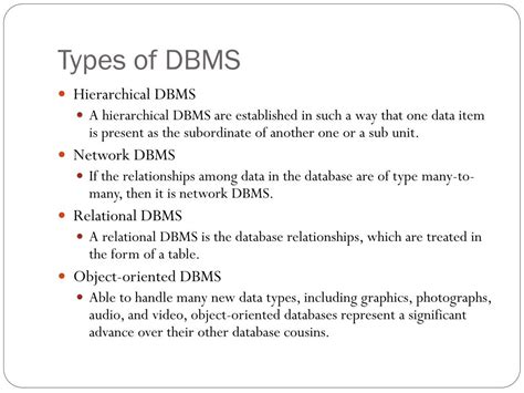 What Is Dbms And Types - Design Talk