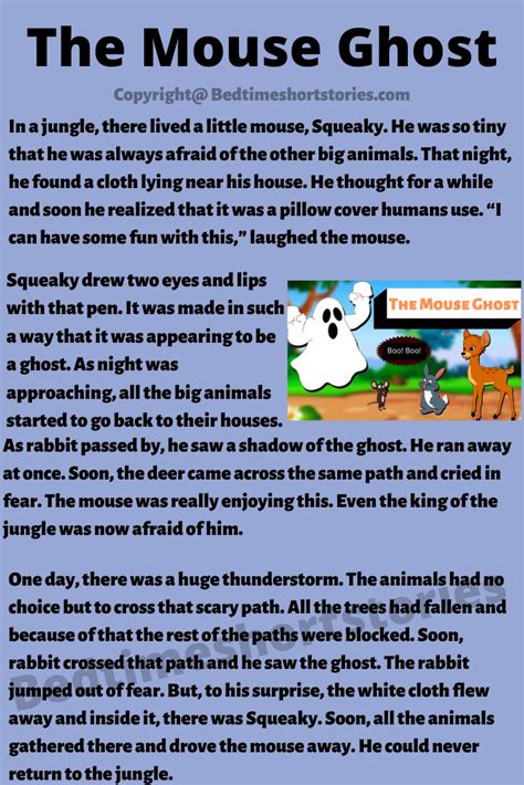 The Mouse Ghost | English stories for kids, Stories for kids, Funny ...