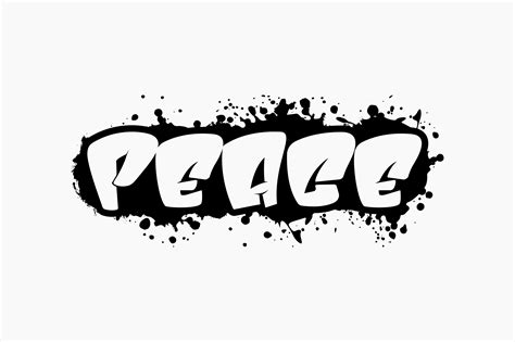 Peace Graffiti Graphic by BerriDesign · Creative Fabrica