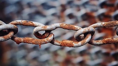 Premium AI Image | Rusty Chain Link Fence