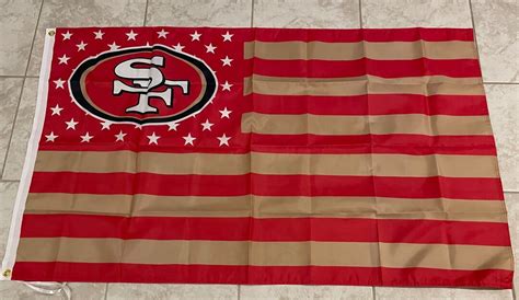 49ers Red and Gold Stars and Stripes 3x5 Flags - Etsy