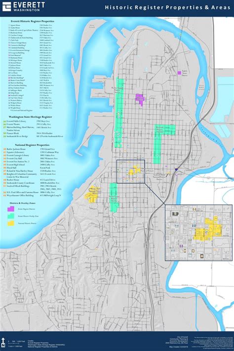 Everett Historic Properties Map