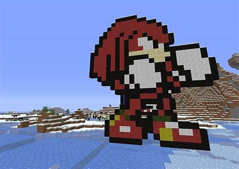 Knuckles pixel art 1.20.2/1.20.1/1.20/1.19.2/1.19.1/1.19/1.18/1.17.1 ...