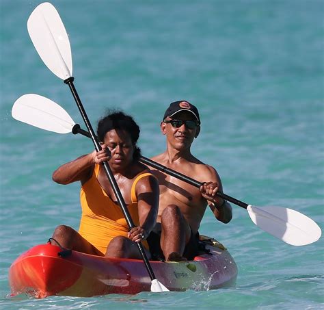 Michelle And Barack Obama Enjoy Kayaking During Holiday Retreat In ...