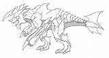 Wyvern Lineart Sketch Coloring Page sketch template