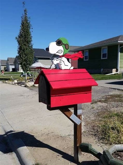 Snoopy mailbox Mailbox On House, Red Mailbox, Vintage Mailbox, Mailbox Decor, Mailbox Ideas ...