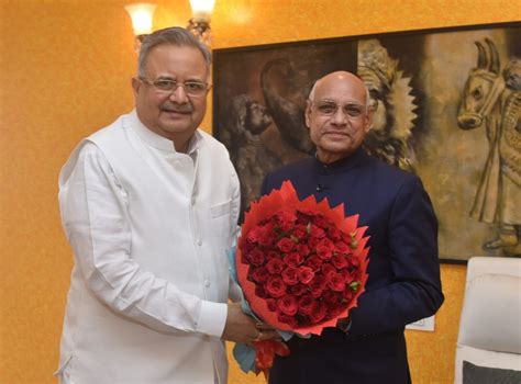 18.03.2024 : Chhattisgarh Legislative Assembly Speaker Raman Singh meets Governor | Raj Bhavan ...