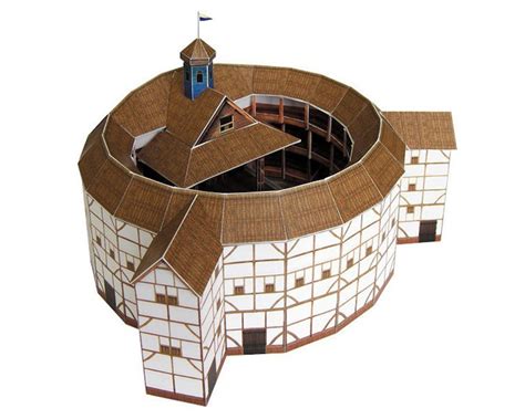 GLOBE THEATRE Architecture Paper Model Kit Shakespeare Globe - Etsy