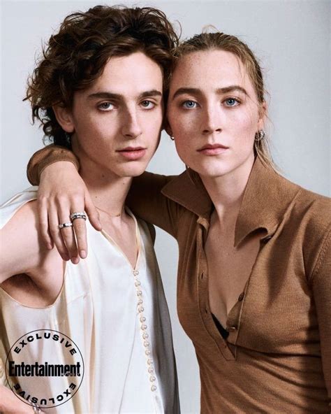 Timothée Chalamet and Saoirse Ronan for Entertainment Weekly Fall 2019 ...