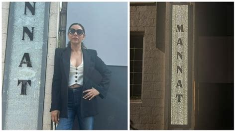 Gauri Khan explains how she, Shah Rukh chose Mannat's new 'diamond' name plate | Bollywood ...