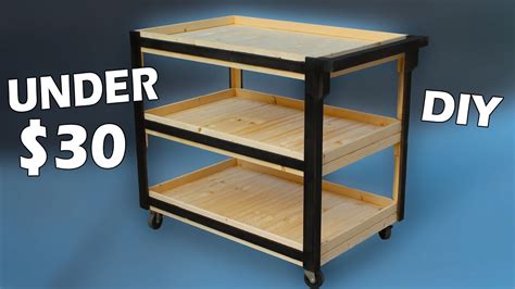 Building a Wooden Utility Cart for UNDER $30 - YouTube