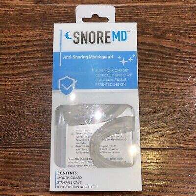 NEW Sealed SnoreMD Superior Comfort Mouth Guard with Storage Case Anti-Snoring | eBay