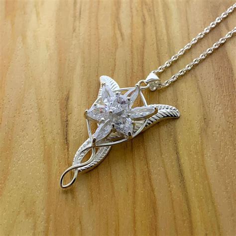 Arwen Necklace Evenstar Necklace Sterling Silver Arwen's - Etsy