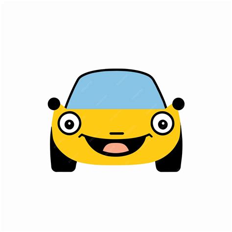 Premium Vector | Vector illustration of car emoji