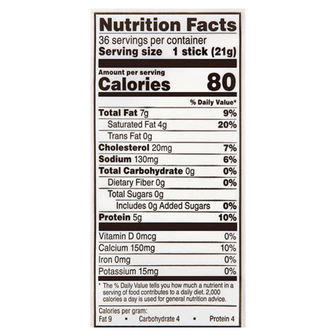 32 Cheese Stick Nutrition Label - Labels Design Ideas 2020